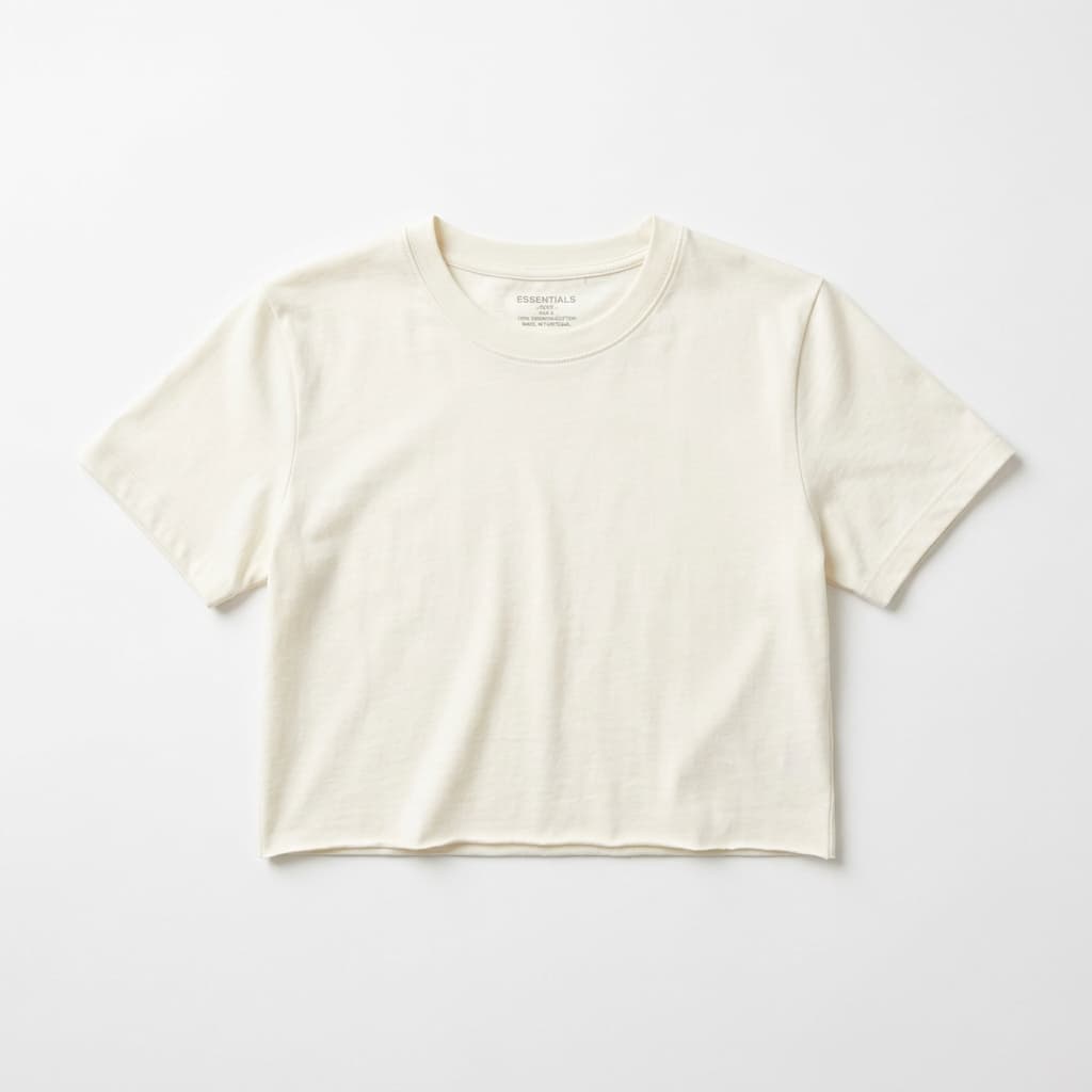 Sculpt Ribbed Cropped Tee